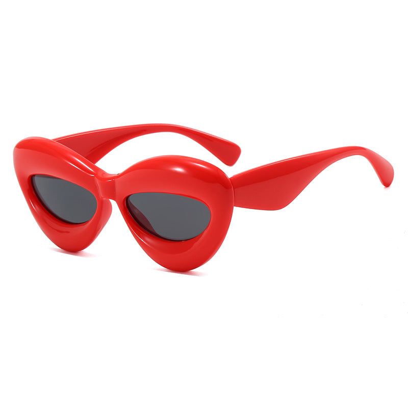 Wholesale PC Elliptical Geometry Butterfly Cat Eye Sunglasses